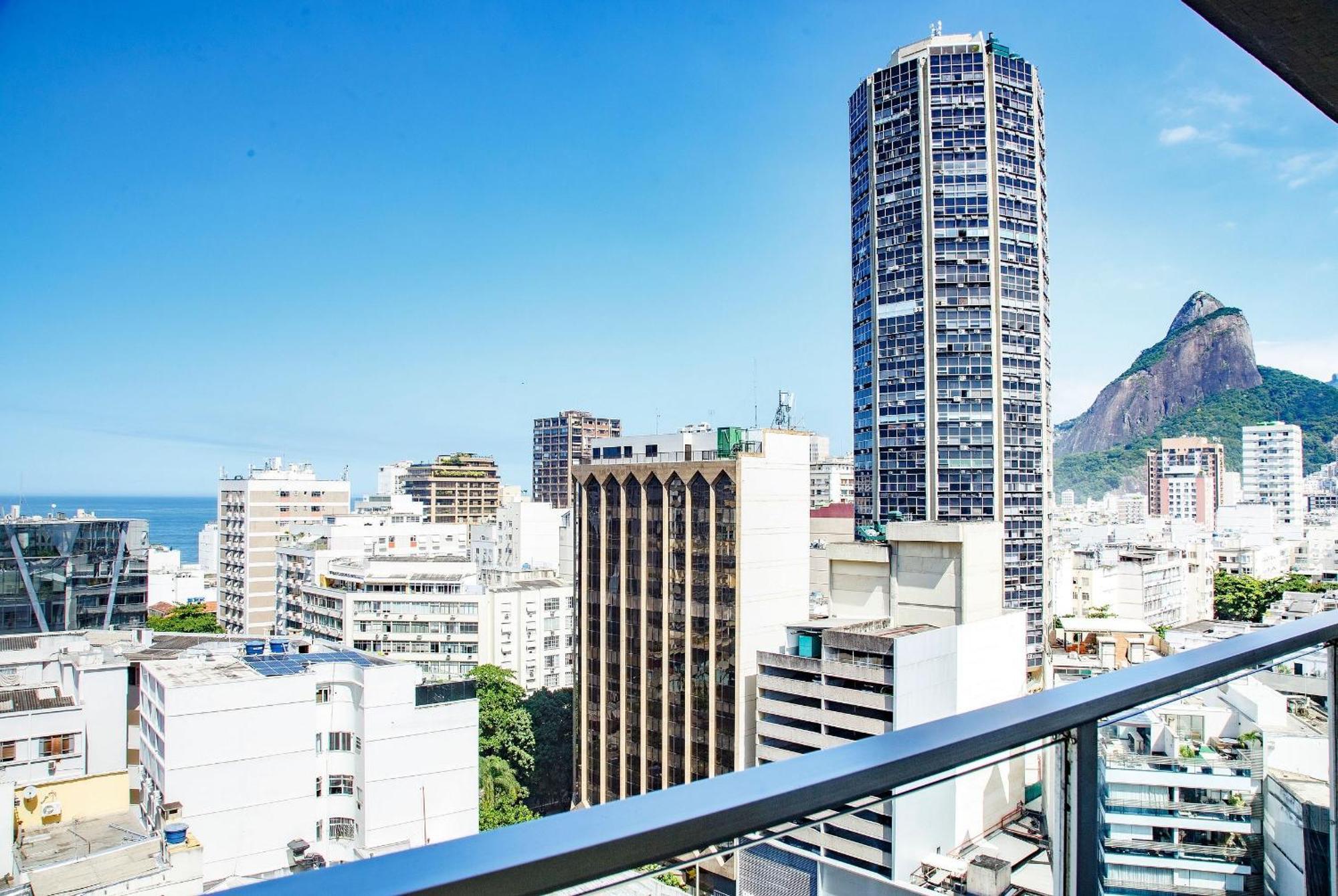 Leblon Flat Service 2 Quartos Vista Mar Rio de Janeiro Exteriör bild